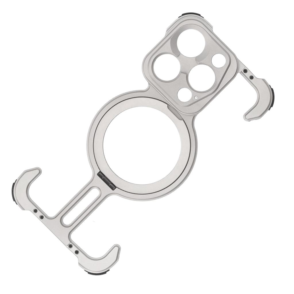 Phone Frameless Case with Stand Shockproof Magnetic Ultra Thin 17mm Thread Protective Case for IOS 15 Pro