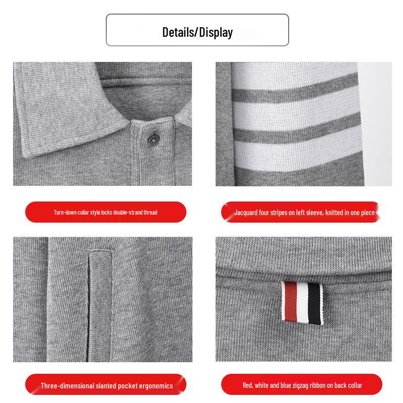 TB BROWIN2025 Fall/Winter Four-Stripe Raglan Sleeve Korean Casual Jacket