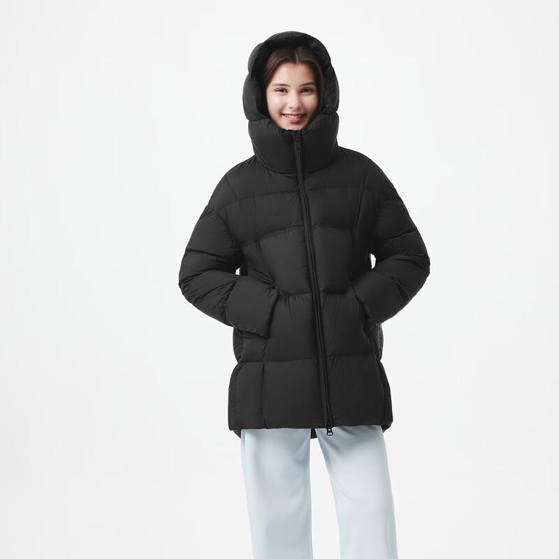 Tanboer Women's Mid-Length Hooded Down Jacket TB5530582Z