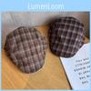 Fashionable Checkered Retro Pattern Women Casual Beret For Autumn And Winter