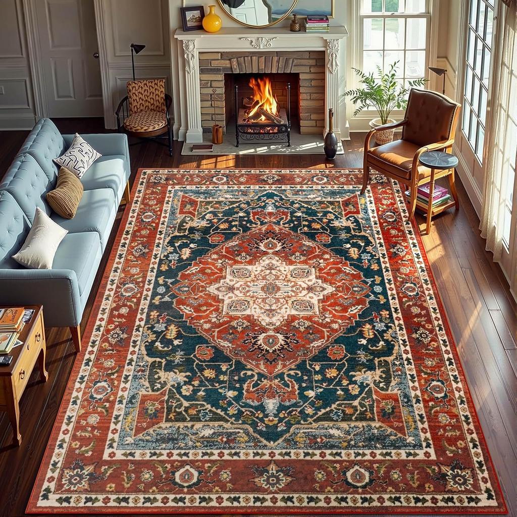 Living Room Carpet Dirt Resistant Coffee Table Mat Bedroom Easy To Maintain Bedside Carpet