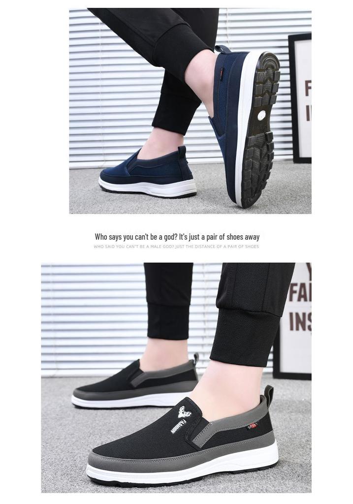Spring & Autumn Non-Slip Breathable Lightweight Old Beijing Canvas Dad Shoes