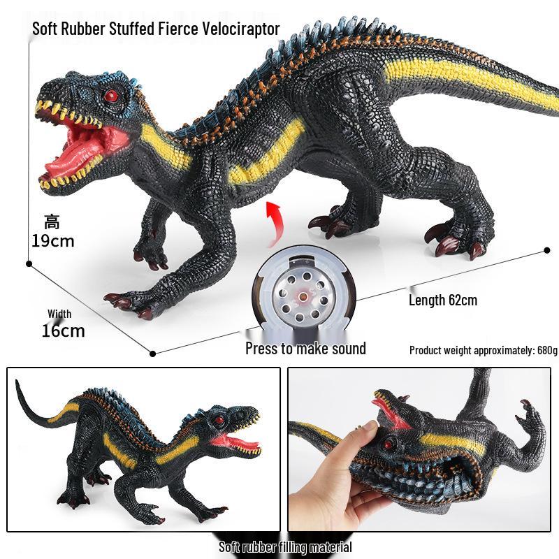 Holiday Gift: Large Tyrannosaurus Rex Jurassic Simulation Soft Rubber Dinosaur Toy