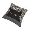 Fronha de Gato Preto Espiando Tecido para Estampar Capa de Almofada Decorações Capa de Fronha Casa Zíper 18''