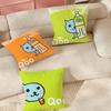 Cartoon Cute Q-Qoo-O Pillow Case Applicable Space For Guest Rooms Interiors Cars Office House Decoration