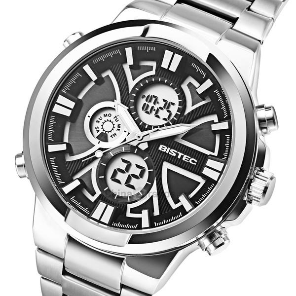 Wr 30m Reloj Bistec Stainless Steel Back Bistec Stainless Steel