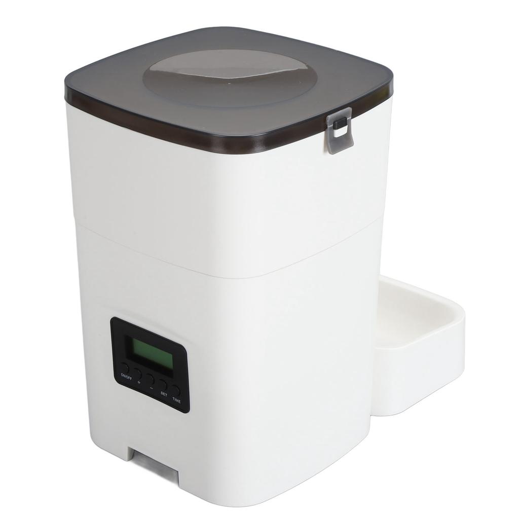 Automatischer Futterautomat für Haustiere Reibungslosere Futterausgabe Große Kapazität Automatischer Futterautomat für Katze und Hund für Zuhause