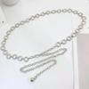 Fashion Metal Waist Chain - Adjustable Thin Belt Suit Dress, Trendy Sexy Link