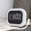 Portable Vibrating Alarm Clock with 1800mAh Battery, Dual Alarm, 3 Level Vibration, Child Lock, DST, for Heavy