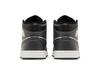 Jordan 1 Mid Black White Iron Grey