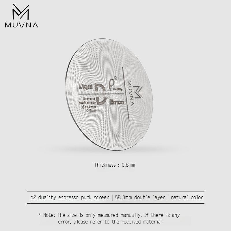 Muvna Ultra-tenký kovový sítko na espresso s více vrstvami Nerezové kávové filtry Pro 51/54/58mm košíček portafilteru