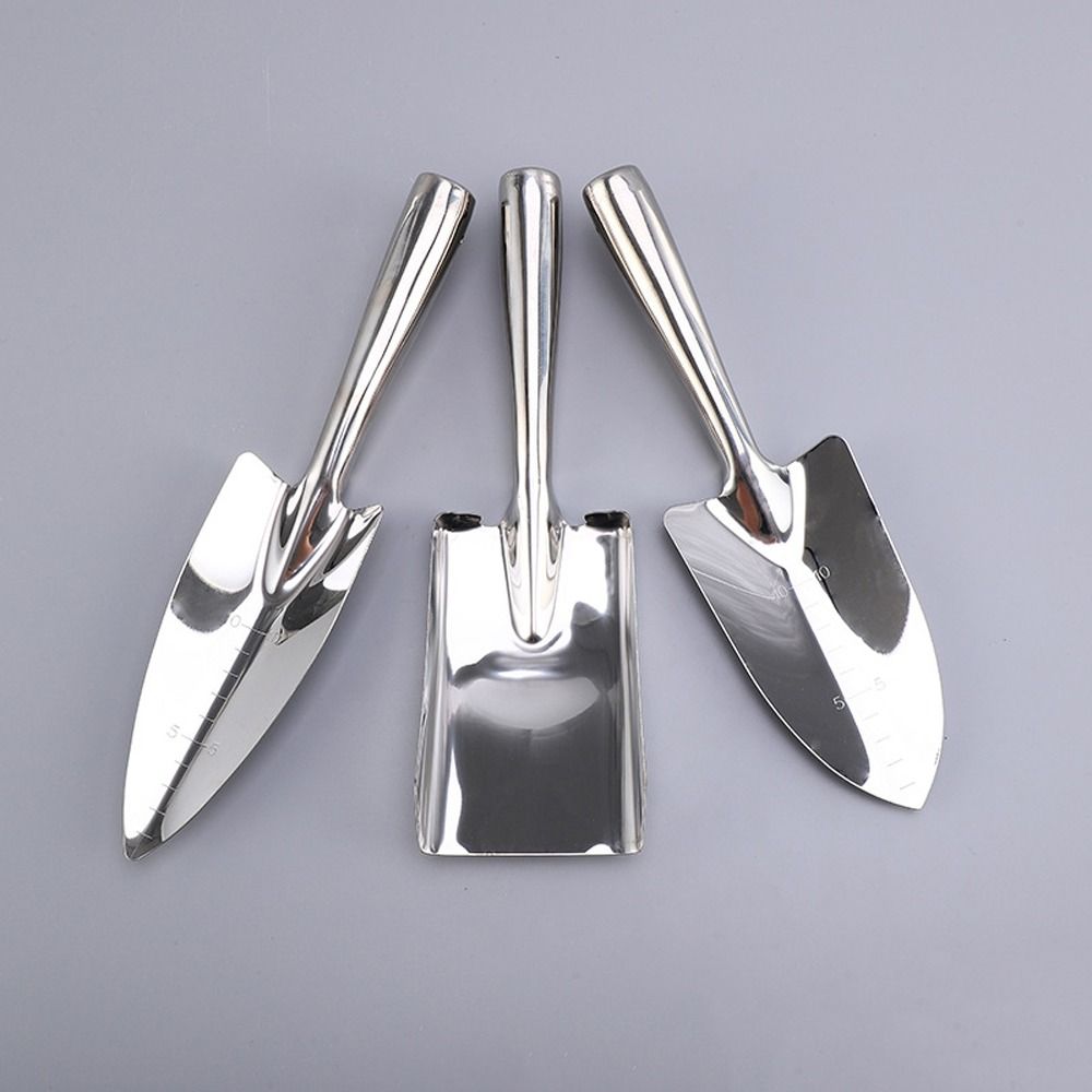Stainless Steel Weeding Rake Integrated Garden Tools Gardening Shovel Rake Spade Set Clean Leaves