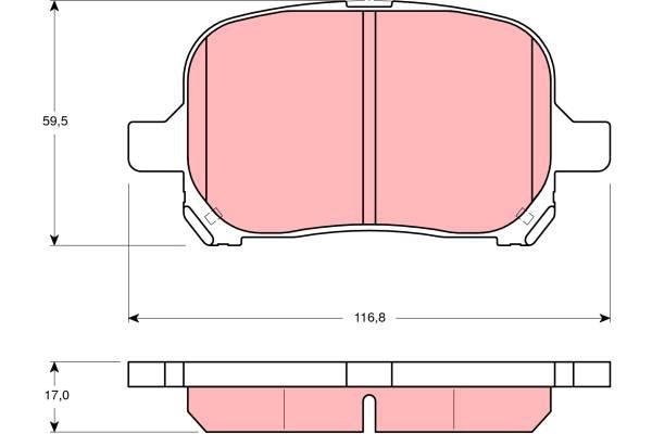 Trw Brake Pads Gdb3152 Rozmiar 03