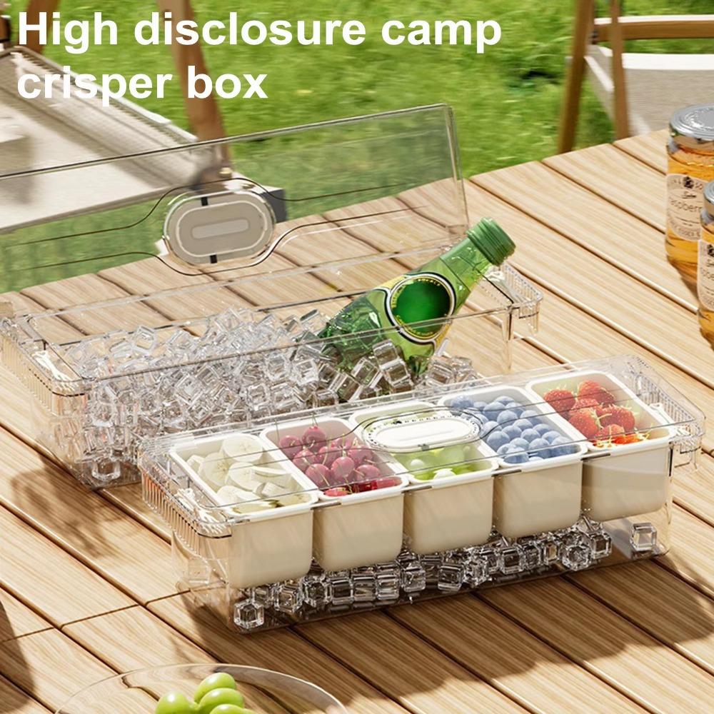 Detachable Refrigerator Storage Box Transparent Chilled Fruit Fresh-keeping Box Fridge Fruit Box
