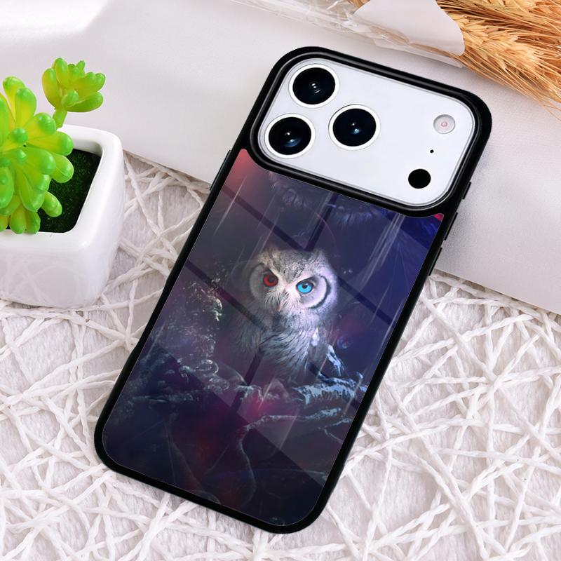 Animal Owl Phone Case for iPhone 17 Air 16 15 11 12 14 13 Pro Max Shockproof Cover