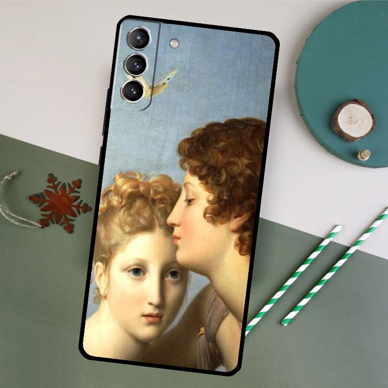 Angel Cupid Art Paint Phone Case For Samsung Galaxy S26 S24 Ultra S20 S21 S22 S23 S25 Plus S10 S25 FE Back Cover