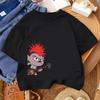 2026 Summer Tross Fashion Cute Print Summer Casual Cute Cotton Comfortable Short Sleeved Top for Boys and Girls