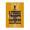 Industrial Style Motivational Gym Poster for Cafe, Bar, and Restaurant Decor