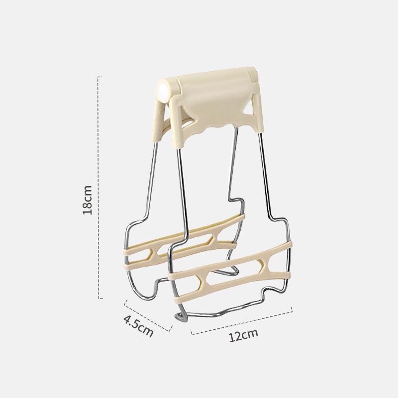 2Pcs Kitchen Stainless Steel Anti-Scalding Clips Portable Bowl Clamp Non-Slip Pan Gripper Kitchen Pot Clips Cooking Baking Tool