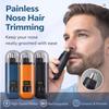 Usb Rechargeable Nose And Ear Hair Trimmer For Men, Mini Portable Electric Clipper, Quick Charging, Low Noise, Compact, Washable