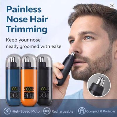 Usb Rechargeable Nose And Ear Hair Trimmer For Men, Mini Portable Electric Clipper, Quick Charging, Low Noise, Compact, Washable