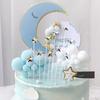 Silber 3D DIY Hochzeit Geburtstag Für Dessert Kuchen Dekoration Backgeschenke Kuchenstecker Geburtstag Zubehör Kuchenaufsatz