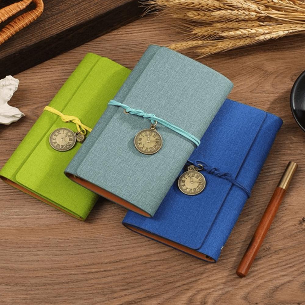 Reusable Retro Spiral Notebook A6 Flipped Notebook Retro Style Stationery Gift Gift