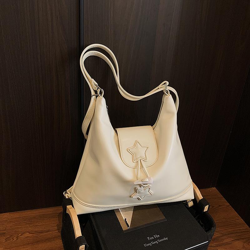 Tote bag women's 2025 new large-capacity commuter backpack casual multi-functional shoulder messenger bag travel backpack