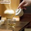 120ml Soda Glaze Hacking Teapot Vintage Tea Infuser Pot Household Tea Making Kettle With Strainer Drinkware Supplies Collection