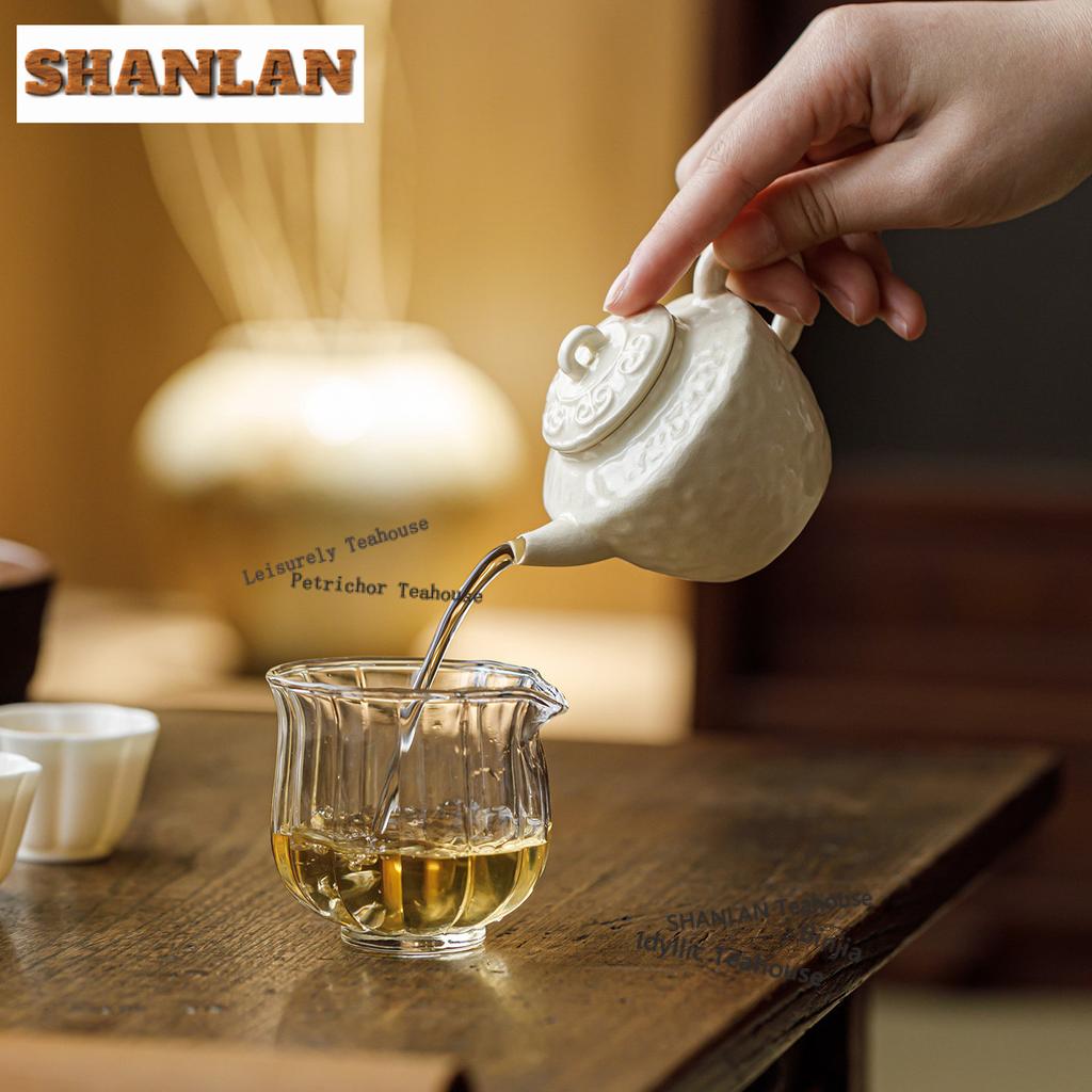 120ml Soda Glaze Hacking Teapot Vintage Tea Infuser Pot Household Tea Making Kettle With Strainer Drinkware Supplies Collection