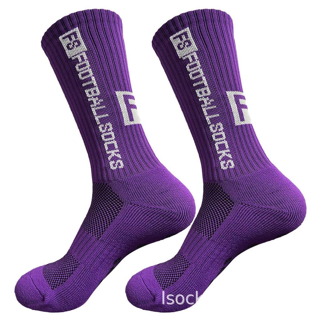 Non-Slip Dotting Sports Socks: Sweat-Absorbing Football & Basketball Socks with Towel Bottom.