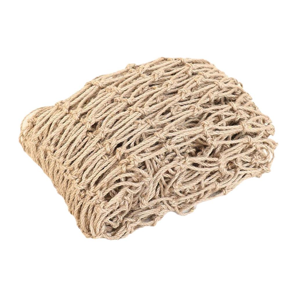 Multifunctional Jute Rope Net Heavy Duty Trellis for Garden Playground Balcony Protection and Plant Support