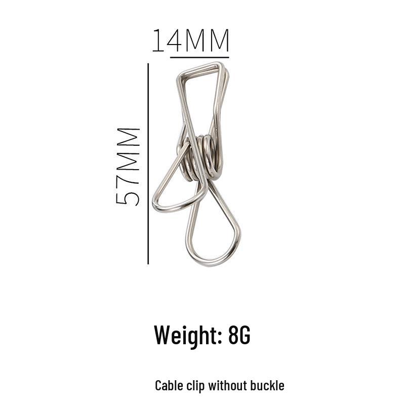 Stainless Steel Multi-Functional Windproof Drying Rack with Clips