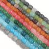 38pcs 8x10mm Floral Glass Beads Barrel Shape Glass Beads Loose Spacer Beads For Jewelry Making DIY Bracelet Necklace Accessories