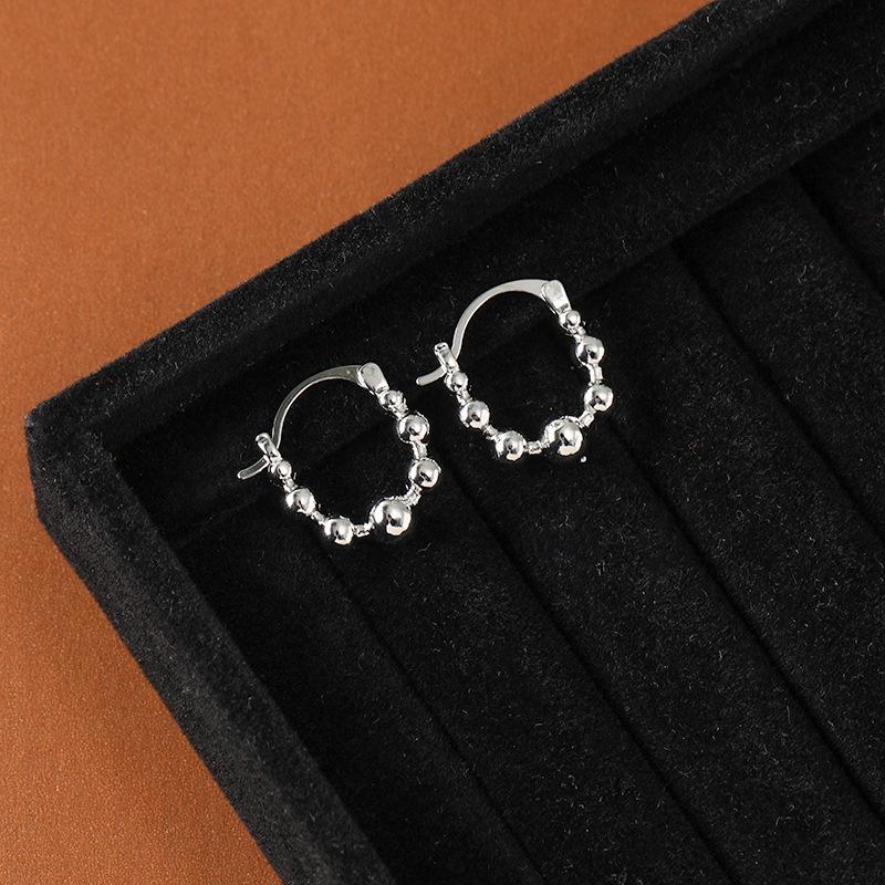 Luxury Large Exaggerated Diamond Hoop Earrings for Women - Cold Style Fashion Jewelry