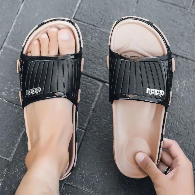 Fashion Sabot Slippers for Men Black Flat Low Price Summer Sale Shoes Mascullino Y2k Trend 2025 Designer Luxury Pvc Style Sandals Man