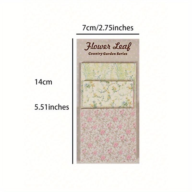 60pcs Floral Pattern Material Paper Back To School