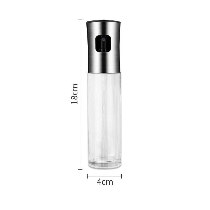 1pc 100ML Olive Oil Sprayerl, Stainless Steel Spray Bottle Spray, Kitchen Cooking Oil Spray, Glass Oil Can