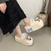 Thick-bottomed Non-slip Fluffy Slippers for Women 2025 Autumn and Winter Wear Cute Cartoon Doll Cotton Slippers for Women