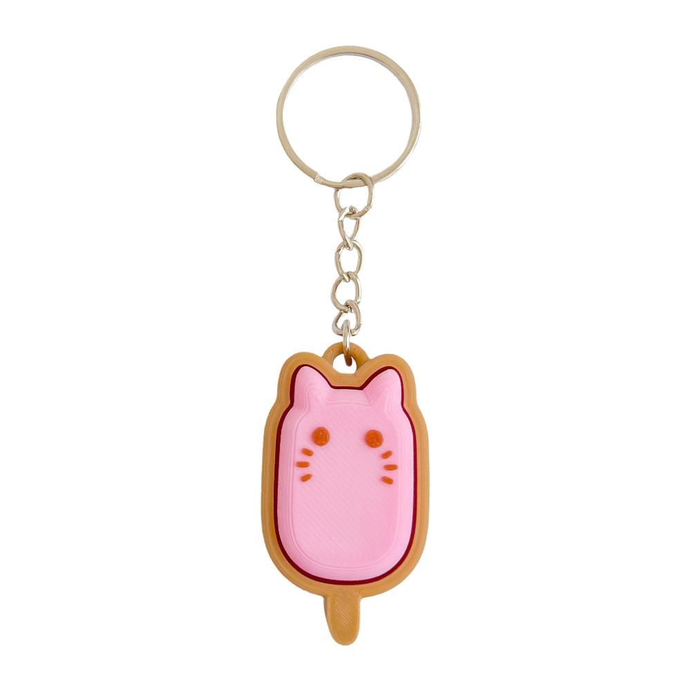 

Chocolate Ice Cream Clicker Keychain Fingertip Button Funny Fidget Toy Kids Birthday Party Style 1
