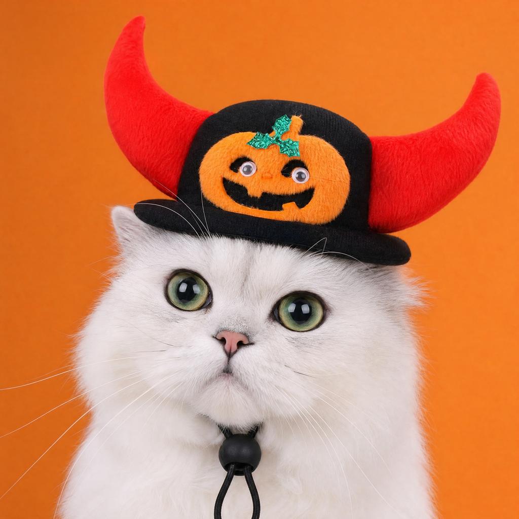 Pet Halloween Hat and Headband Set for Cats and Dogs