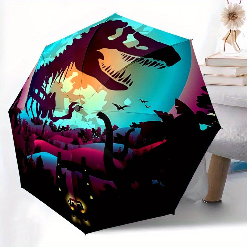 1 szt. Wiatroodporny Automatyczny Parasol Jurassic Park, Lekki dla Kobiet/Mężczyzn, Idealny Prezent Świąteczny a0811227