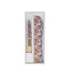 Onishi Ken Seihan LIBERTY Fan and Fan Case Gift Floral Set, Pattern, Red, 'Ripple' SGF30-LIA01