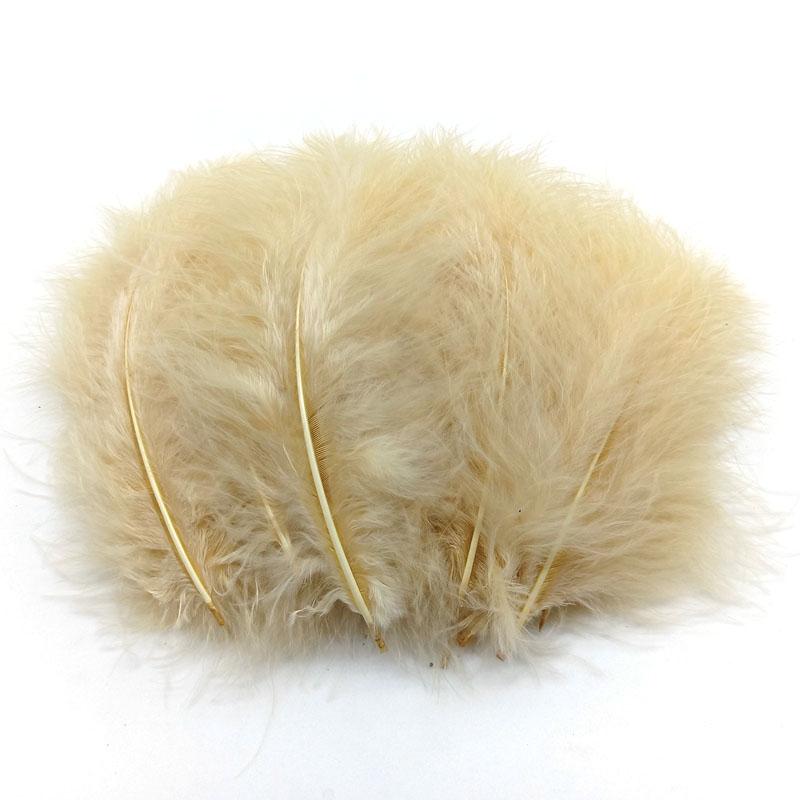 20Pcs Turkey Marabou Feathers Plumes DIY Creative Leisure Decoration Wedding Carnival Handicrafts Accessories Fly Tying Material