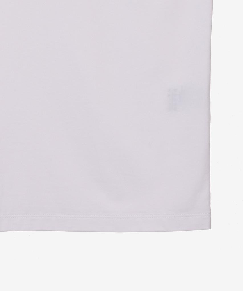 BASIC HOUSE Women'S Flowy Spandex U-Neck Oversized Long Sleeve T-Shirt White