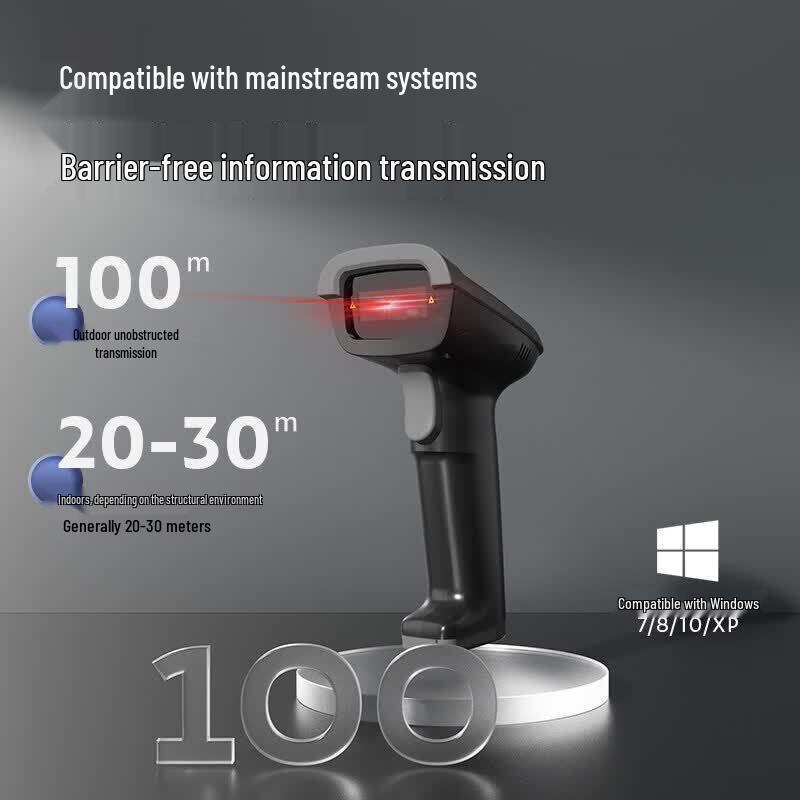 Deli Wireless 1D/2D Barcode Scanner