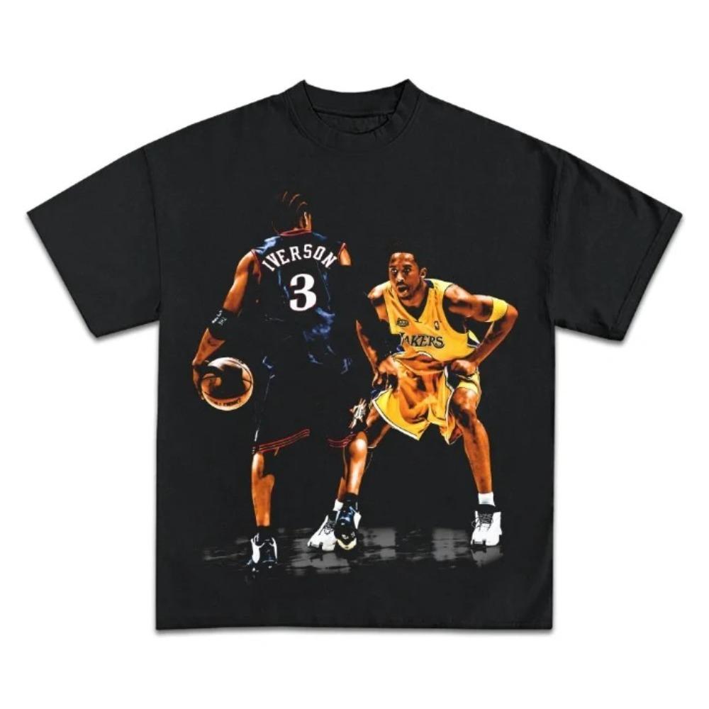 Kobe Bryant Los Angeles Lakers #24 Klassisches Celebration Oversize T-Shirt, NBA Legende Grafik-T-Shirt, Unisex Freizeit-Oberteil