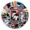 50 Japanese Anime Conan Character Waterproof Motorcycle Stickers - 50 Sheets of Creative Graffiti Style Decor.