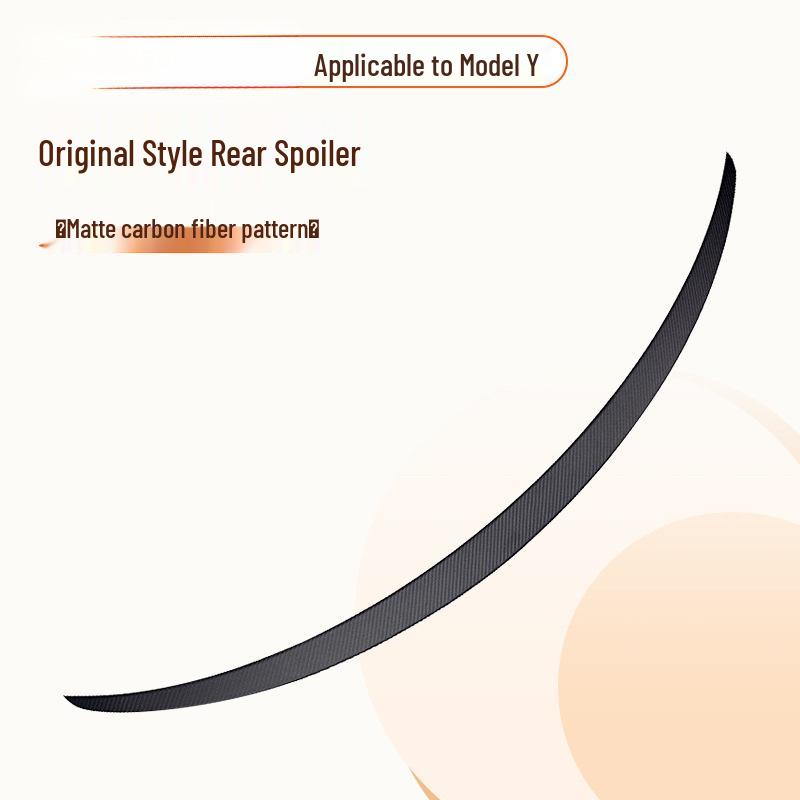 Tesla Model Y Rear Spoiler Deflector: Carbon Fiber Performance Edition