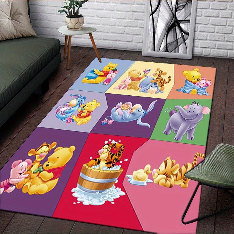 1pz Tappeto con Fantasia Winnie the Pooh Tappeto da Area Tappeto Antiscivolo Lavabile a Mano Tappetino per Pavimento Adatto per Soggiorno Camera da Letto Decorazioni per la Casa Decorazioni per la Stanza